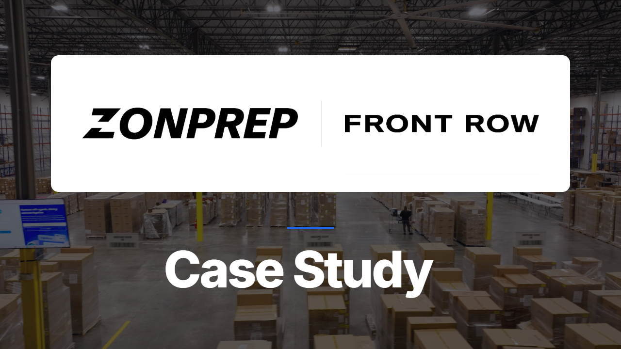 How Front Row Reduced Amazon Inbound Times From Weeks to Days With ZonPrep